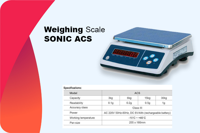 sonic acs weighing scale