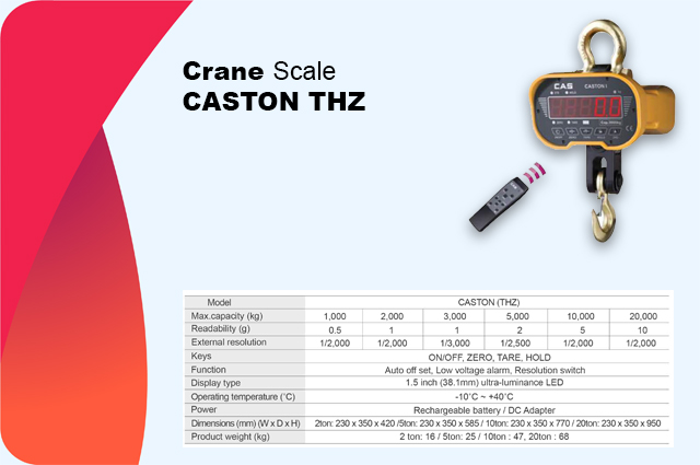 JUAL TIMBANGAN CRANE SCALE CASTON THZ